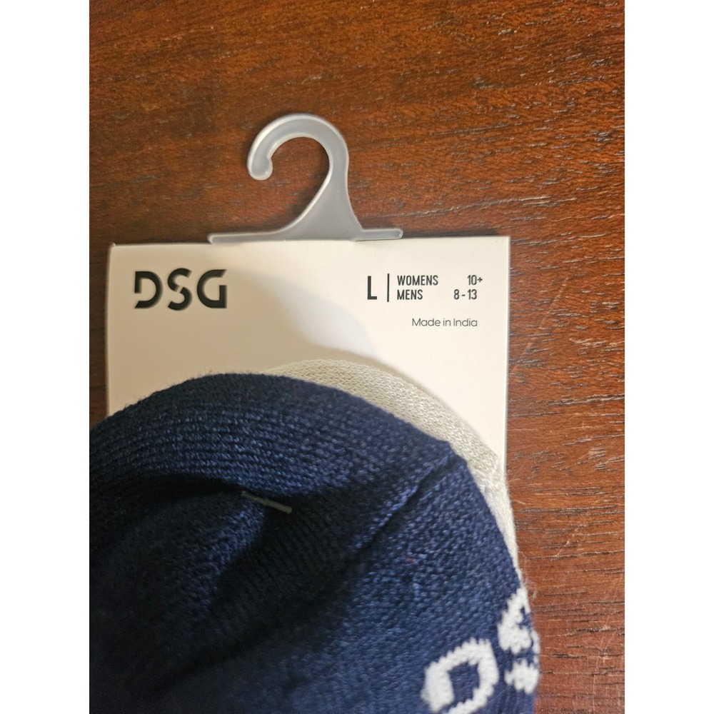 DSG QTR Crew Socks Mens 8-13 Wom 10+ Blue Grey 3 Pk Athletic Cushioned Mesh Vent - Picture 3 of 3
